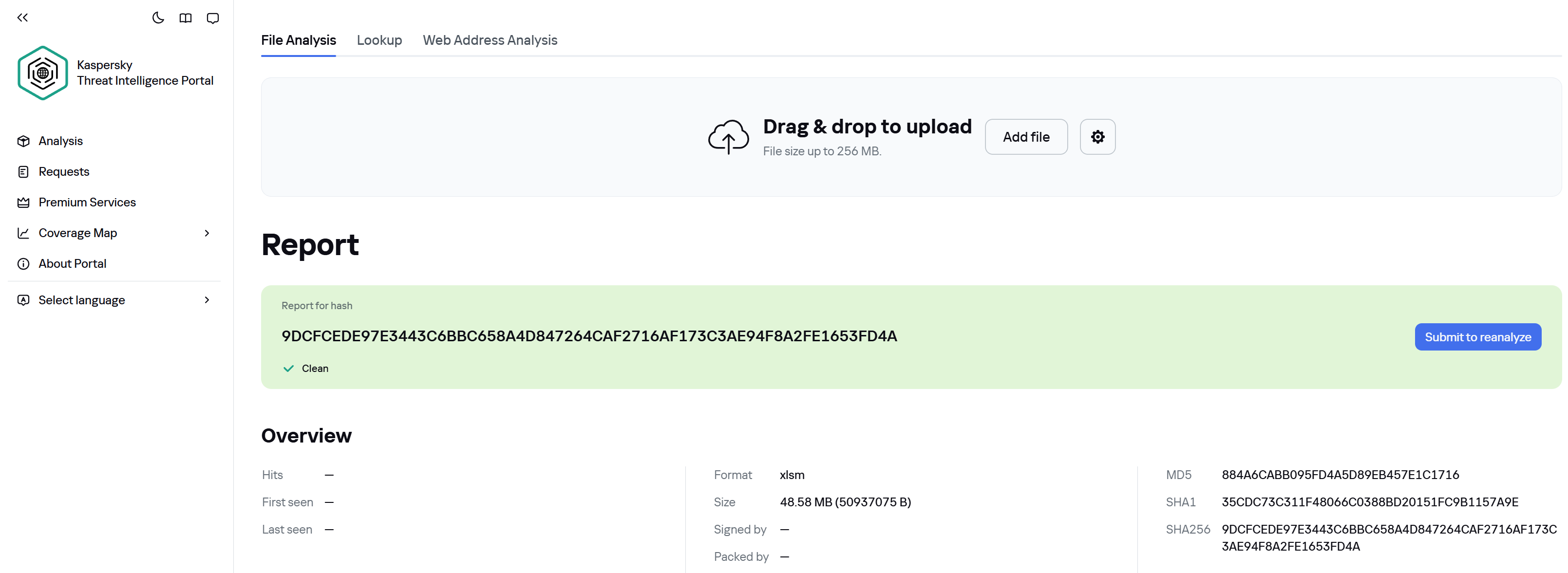 Kaspersky — Clean